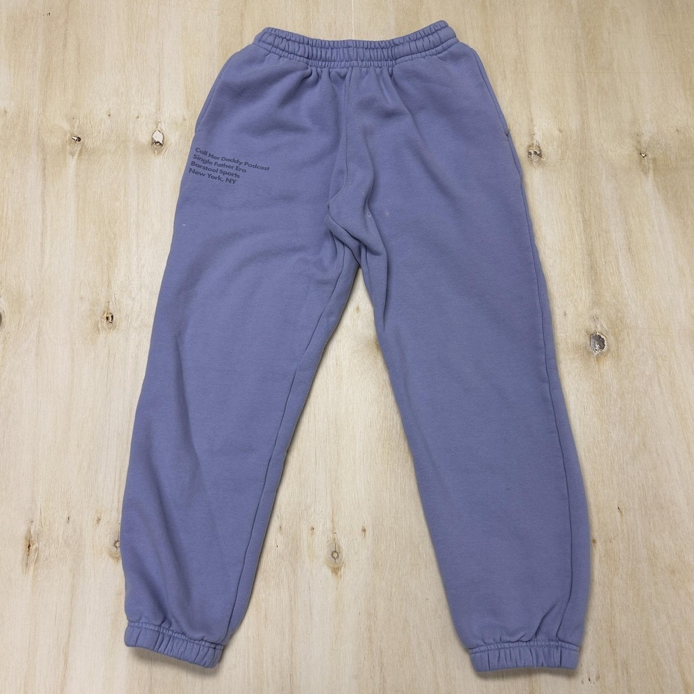 Barstool Sports Sweatpants Womens XS Purple Call Her Daddy Jogger Baggy Lounge